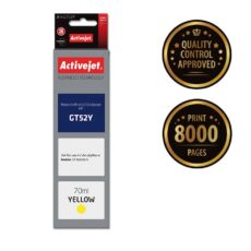 Activejet AH-GT52Y Tusz (zamiennik HP GT52Y M0H56AE; Supreme; 70 ml; 8000 stron, żółty)
