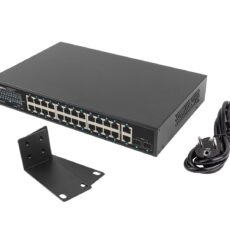 Lanberg RSGE-24P-2GE-2S-250 łącza sieciowe Nie zarządzany