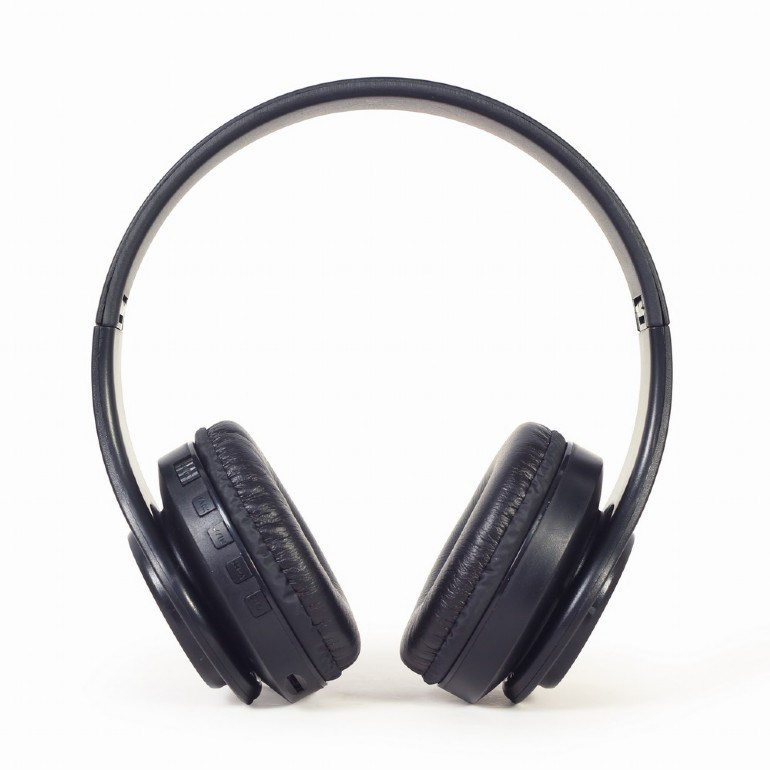 GEMBIRD SŁUCHAWKI STEREOFONICZNE LED BLUETOOTH CZARNE + MIKROFON + REGULACJA - obrazek 2