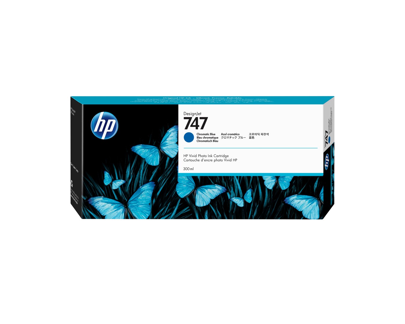 Atrament HP nr 747 HP747 HP 747 Chromatyczny niebieski (P2V85A)