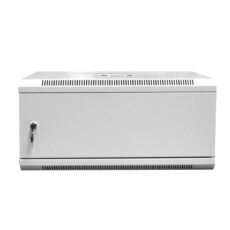 Szafa sieciowa wisząca 19" 4U rack 600x450, drzwi pełne, szary, niedzielona, złożona, 60kg