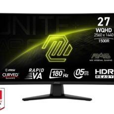 Zakrzywiony monitor do gier MSI MAG 274CQFDE 27" - Płaski ekran - 68,6 cm