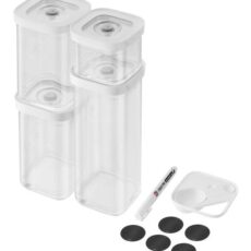 ZWILLING 1025971 Prostokątny Pojemnik 2,445 l Przezroczysty, Biały 6 szt.