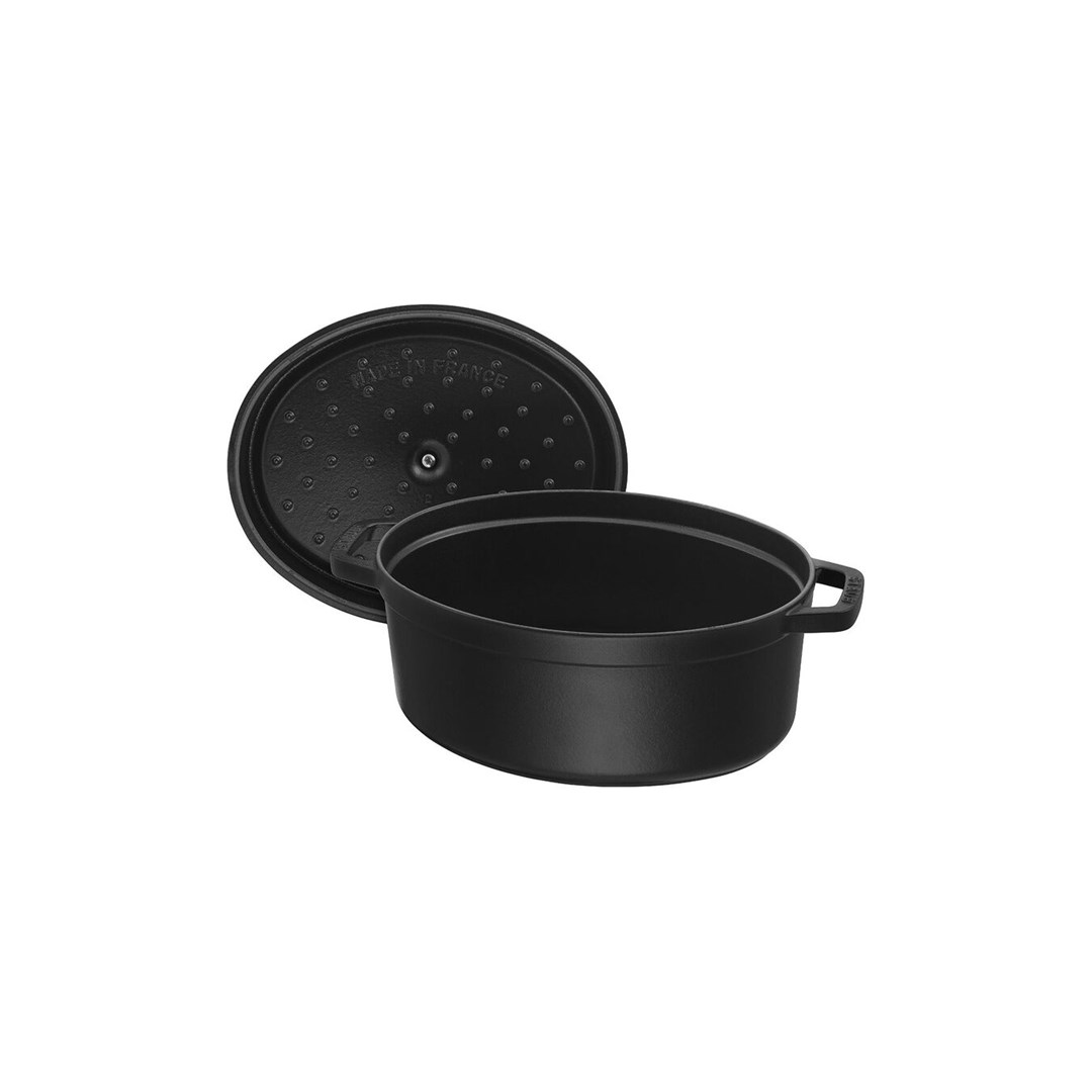 STAUB Garnek żeliwny owalny 4,2l czarny - obrazek 2