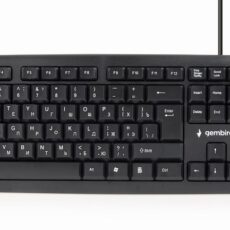 Klawiatura GEMBIRD KB-U-103-RU (USB 2.0; (US); kolor czarny)