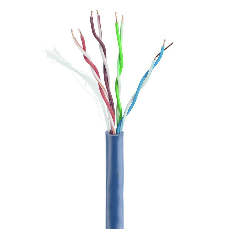 GEMBIRD UTP KABEL DRUT KAT 5E CCA 305M NIEBIESKI AWG24 - obrazek 2