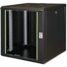 Digitus Szafa sieciowa wisząca Unique 19" 12U rack 600x600, drzwi szyba, czarny, niedzielona, złożona, 100kg