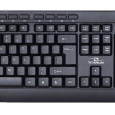 Zestaw klawiatura + mysz TITANUM AKRON TK109 (USB 2.0; kolor czarny; optyczna; 1600 DPI)