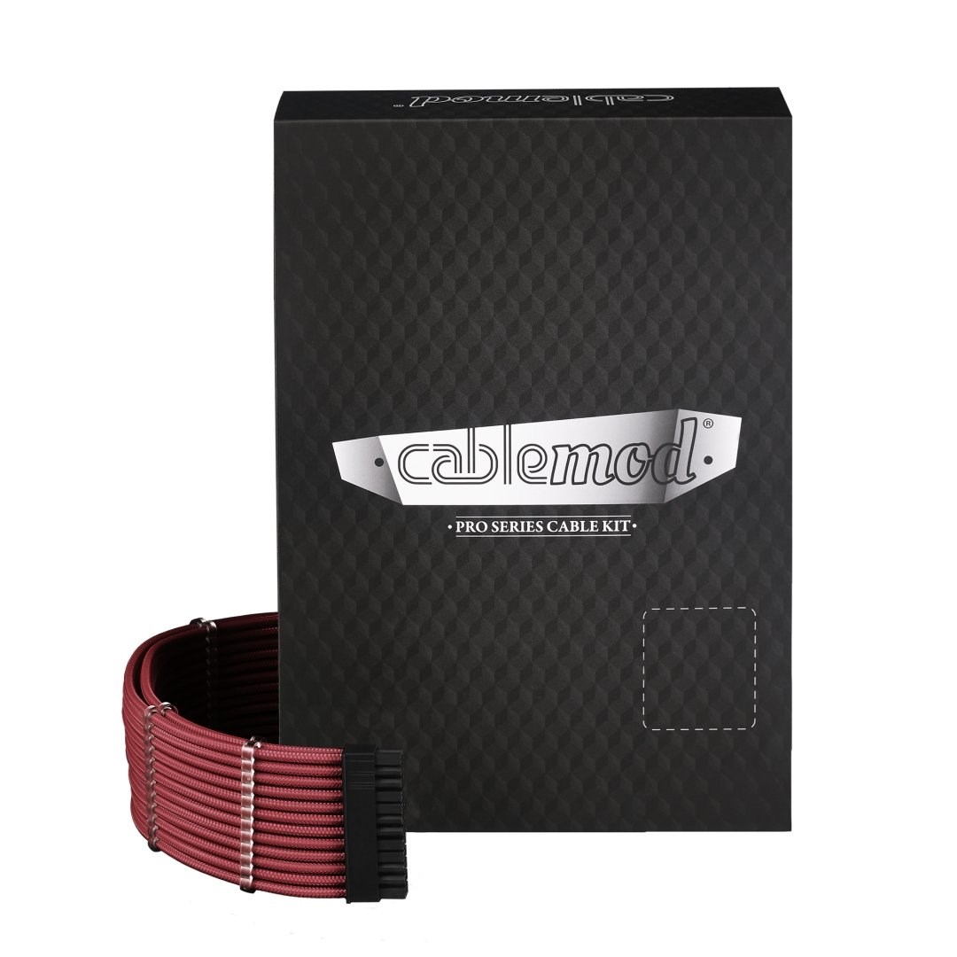 CableMod C-Series PRO ModMesh Zestaw do Corsair AXi/HXi/RM (żółta etykieta) - krwista czerwień