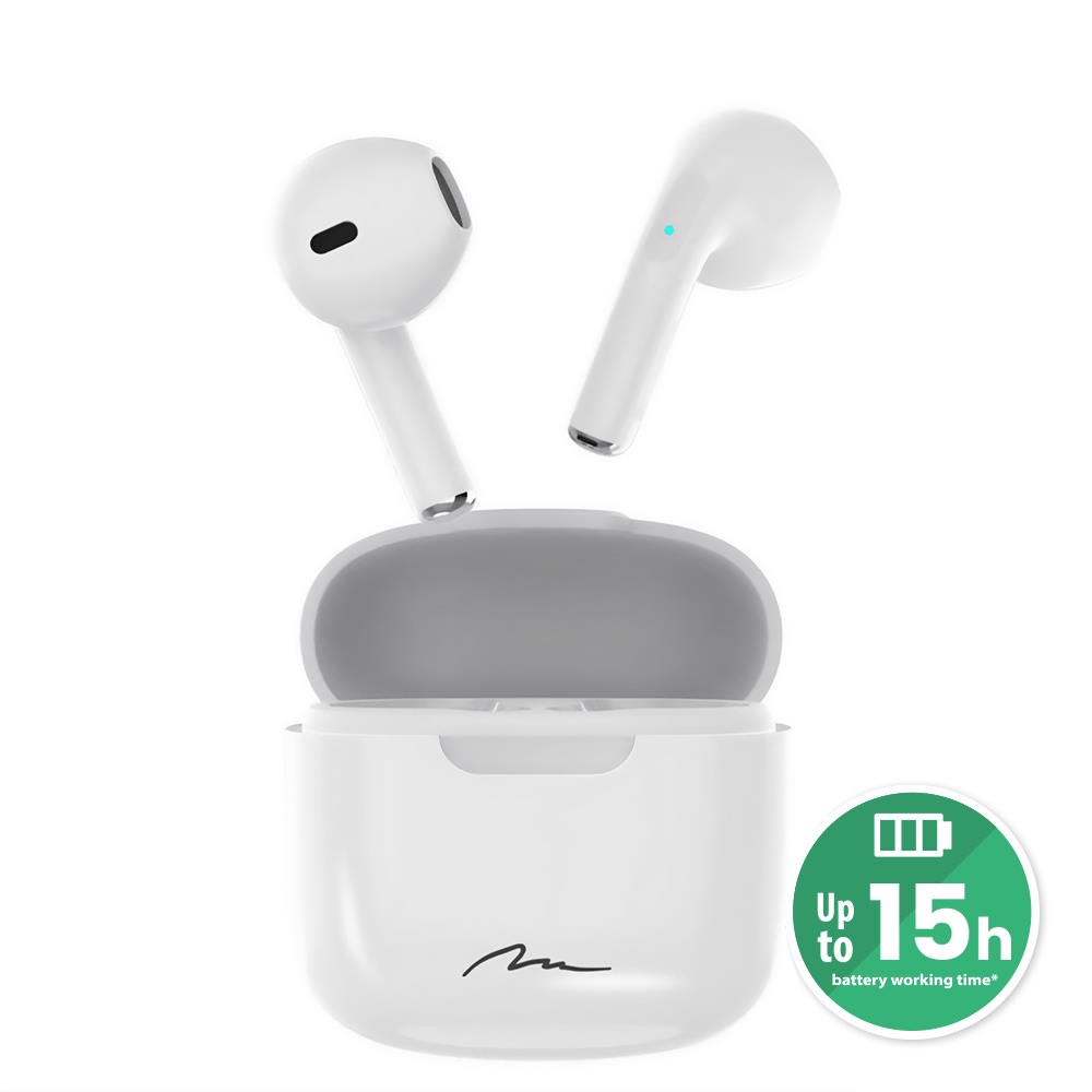 Słuchawki Media tech MT3589W (douszne; Bluetooth; z wbudowanym mikrofonem; kolor czarny