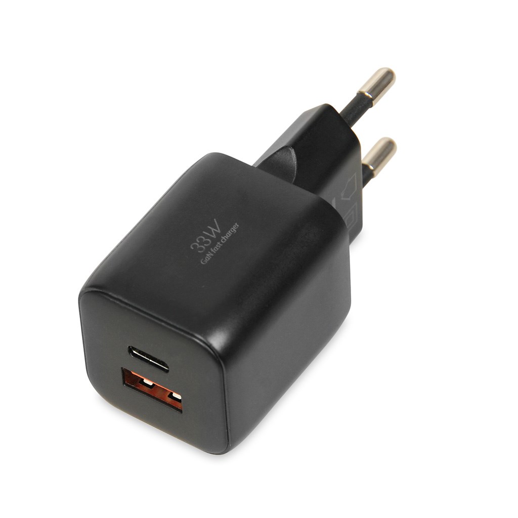 IBOX ŁADOWARKA UNIWERSALNA C-42 GAN PD33W USB A+C BLACK - obrazek 2