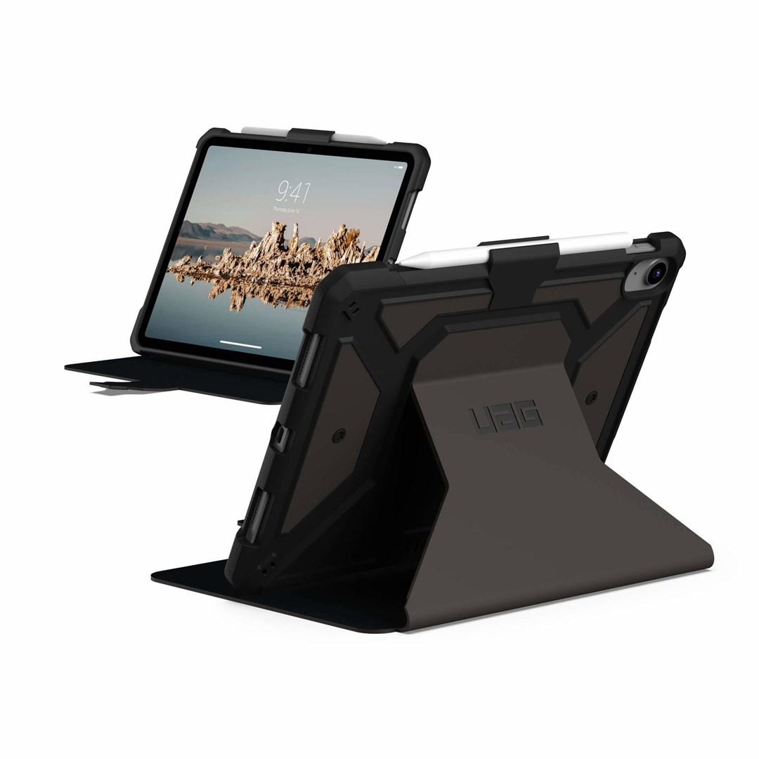 Wytrzymałe etui UAG Metropolis SE Series do iPada 10.9 (10. generacji, 2022) - Metropolis SE Czarne - Etui z klapką do tabletu - Odporne - Poliuretan - Czarne