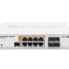Switch Mikrotik CRS112-8P-4S-IN 12p PoE (PoE+: 8;) 78W Managed Gigabit