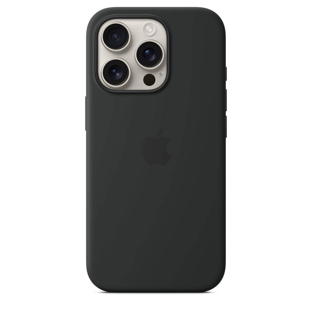 Etui Apple z MagSafe | Jabłko | iPhone'a 16 Pro | Silikon | Czarny - obrazek 2