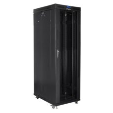LANBERG SZAFA STOJĄCA RACK 19" 42U 800X1000 DRZWI SZKLANE LCD CZARNA FF01-8042-12BL (FLAT PACK)