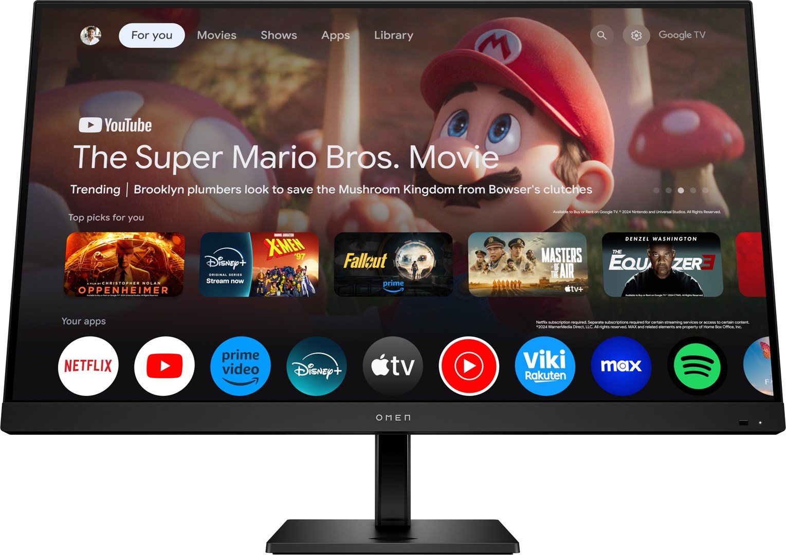 MONITOR HP LED, UHD 31,5" OMEN 32x (99Z68E9) 144Hz