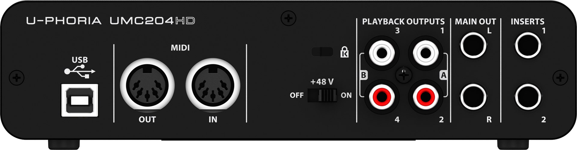 Behringer UMC204HD - Interfejs audio USB - obrazek 2