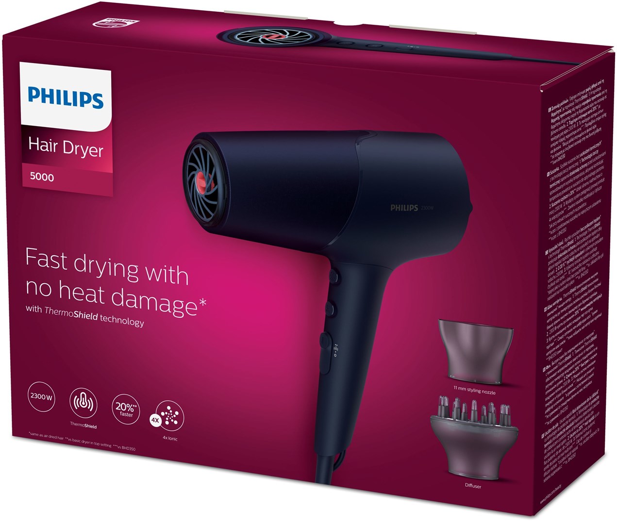 Suszarka do włosów PHILIPS BHD 510/00 - obrazek 2