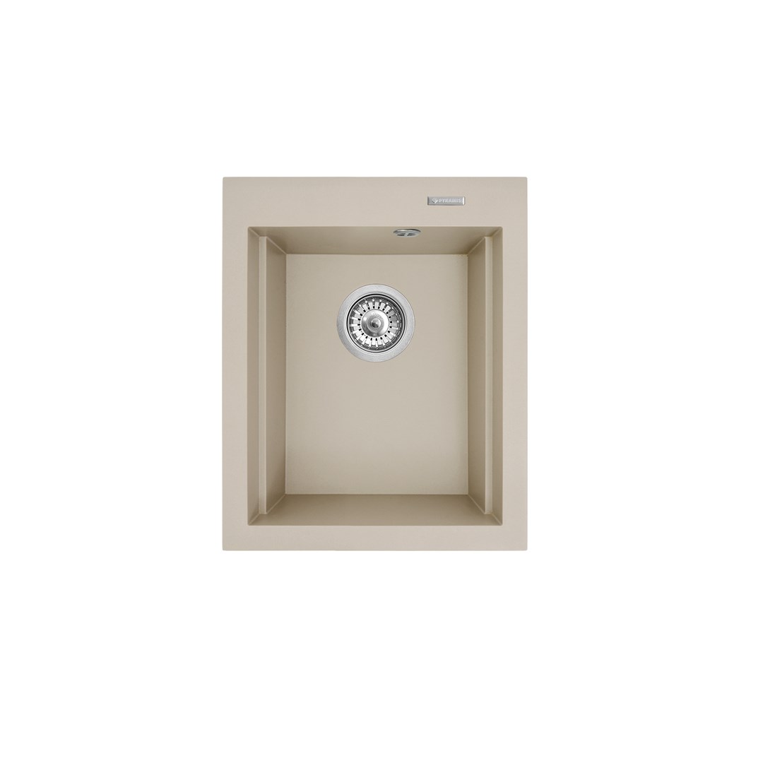 Zlewozmywak granitowy PYRAMIS SIROS MINI (39x48) 1B 070180212 beż piaskowy