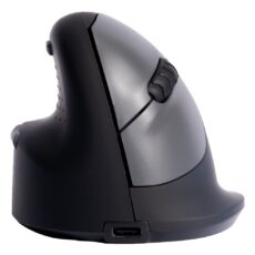 R-Go Pele HE ergonomiczna myszka lewa Bluetooth sidabrina