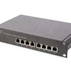 Digitus 10-calowy 8-portowy przełącznik Gigabit Ethernet PoE
