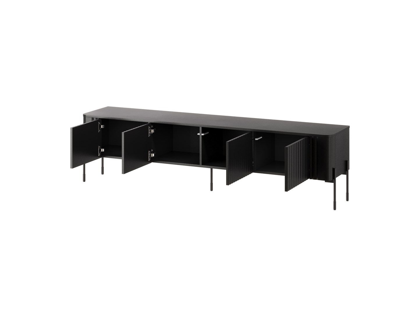 Szafka RTV VERA 190x40x50 czarny mat - obrazek 2