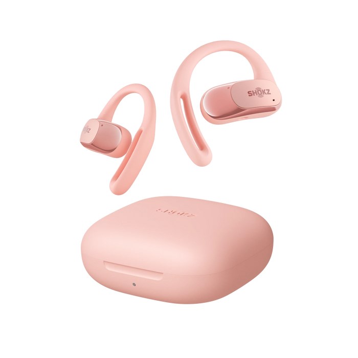 Słuchawki bezprzewodowe douszne Shokz OpenFit Air różowe - obrazek 2