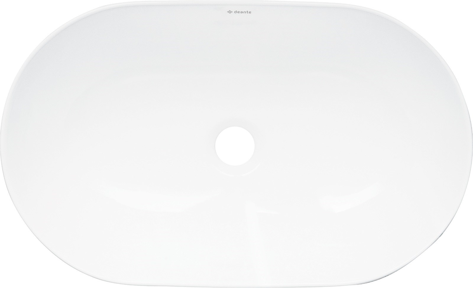 Umywalka ceramiczna nablatowa Deante PEONIA CDE_6U5S Biała - obrazek 2