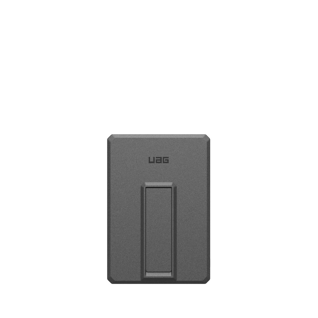 UAG Urban Armor Gear Ultra smukła, wytrzymała magnetyczna bezprzewodowa ładowarka Powerbank z funkcją podstawki | 1x 20W USB-C | 5 000 mAh | Qi | szary