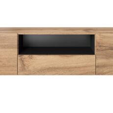 Szafka RTV WOOD 180/44/48 dąb wotan + antracyt