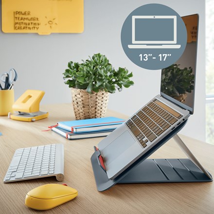 LEITZ Podstawka pod laptopa Ergo Cosy, szara - obrazek 2