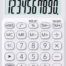 CASIO KALKULATOR KIESZONKOWY SL-310UC-WE BIAŁY, 10 CYFROWY WYŚWIETLACZ
