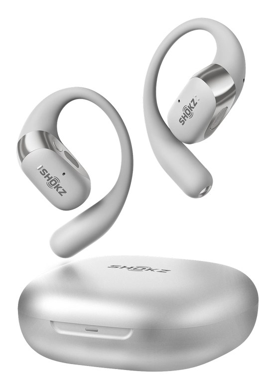 Słuchawki bezprzewodowe douszne Shokz OpenFit+ Szare - obrazek 2