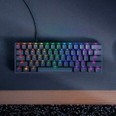 Razer Huntsman Mini 60% Klawiatura do gier Opto-mechaniczny fioletowy przełącznik Światło LED RGB NORD Przewodowa