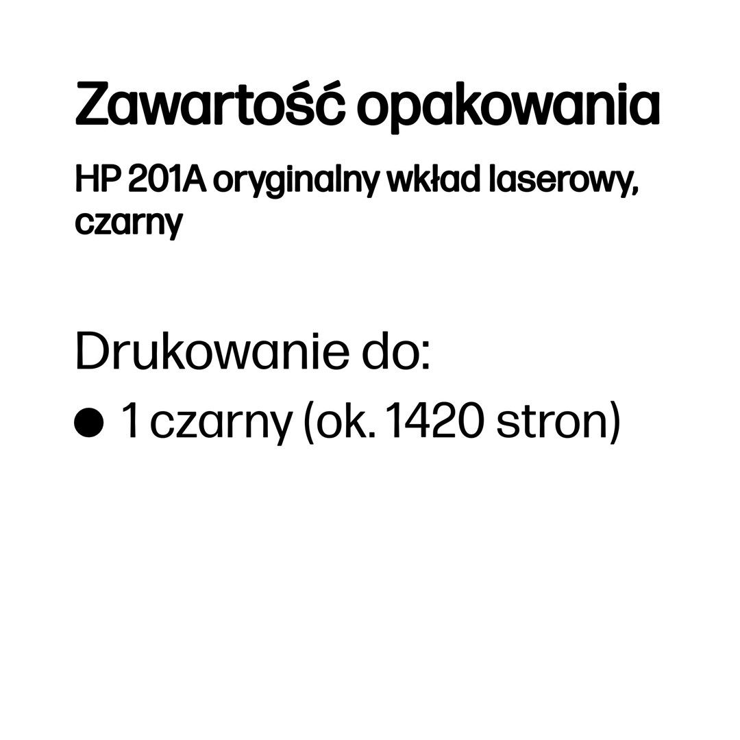 HP 201A oryginalny wkład laserowy, czarny - obrazek 2