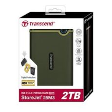 Transcend StoreJet 25M3G zewnętrzny dysk twarde 2 TB 2.5" Micro-USB B 3.2 Gen 1 (3.1 Gen 1) Zielony