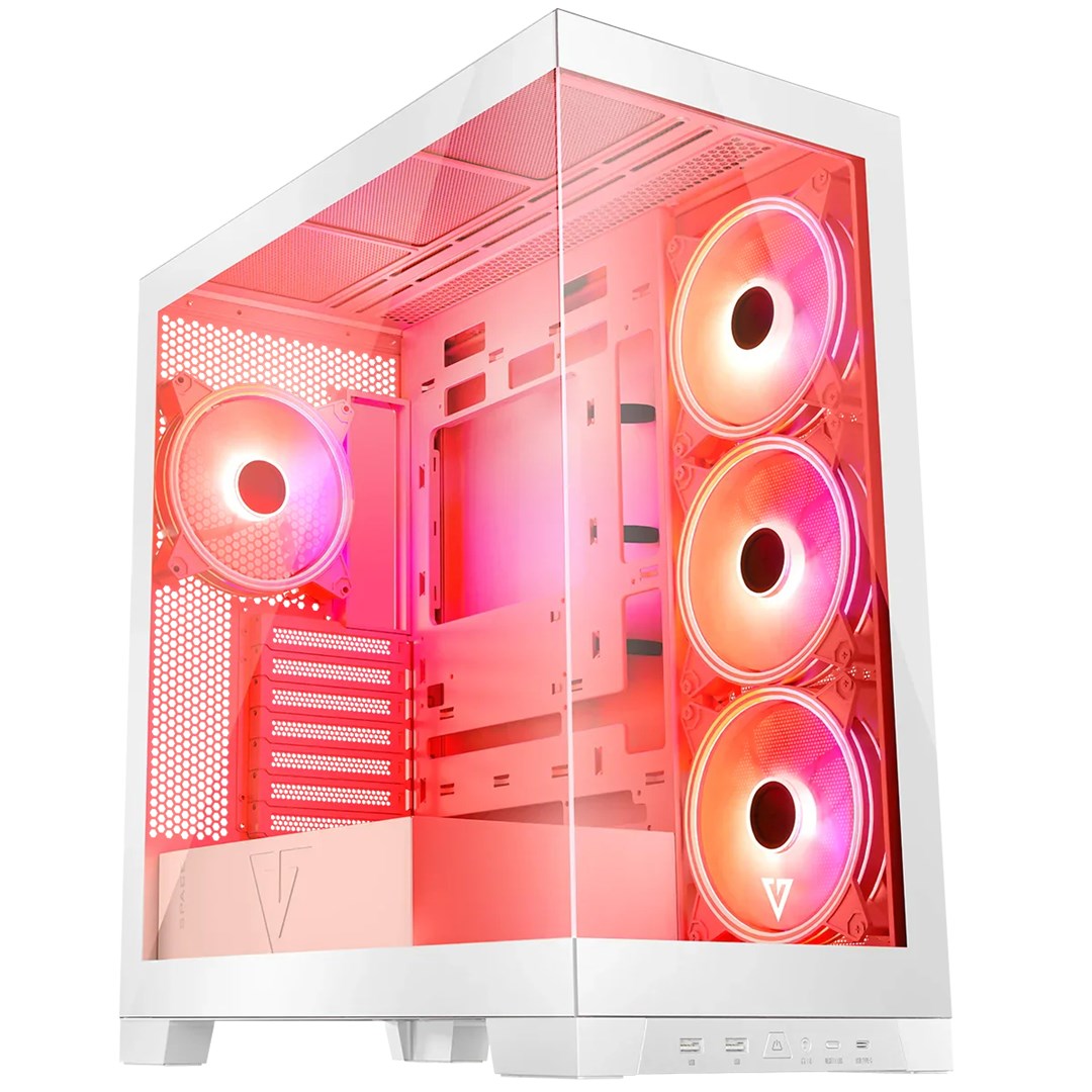 MODECOM OBUDOWA VOLCNO SPACE APEX ARGB MIDI WHITE - obrazek 2