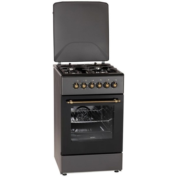 Kuchnia gazowo-elektryczna Retro Designe MPM-56-KRM-13 czarna