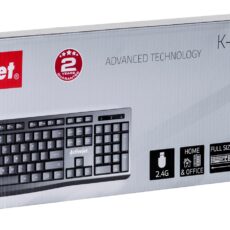 Activejet K-3803SW Klawiatura bezprzewodowa zasilanie baterią 1x 1,5V AAA czarna