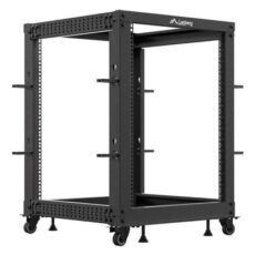 OPEN RACK 19" 15U 600X600-1100 REGULOWANY CZARNY LANBERG
