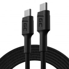GREEN CELL KABEL KABGC29 GC POWERSTREAM USB-C - USB-C 200CM, POWER DELIVERY 60W, ULTRA CHARGE, QC 3.0