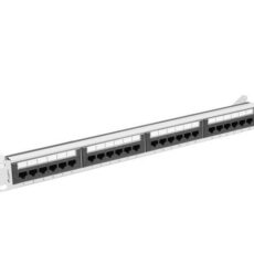 LANBERG PATCH PANEL 24 PORT 1U 19" KAT.6A UTP SZARY PPUA-1024-S