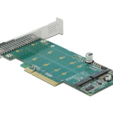 Delock PCI Express x8 Card 2 x internal NVMe M.2 Key M - Bifurcation - storage controller - M.2 NVMe Card - PCIe 4.0 x8