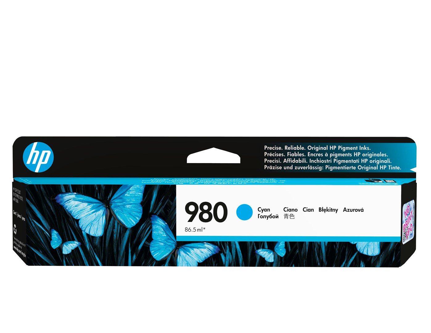 HP 980 oryginalny wkład atramentowy, błękitny