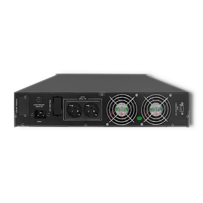 QOLTEC ZASILACZ AWARYJNY UPS RACK | 2KVA | 1600W | LCD - obrazek 2