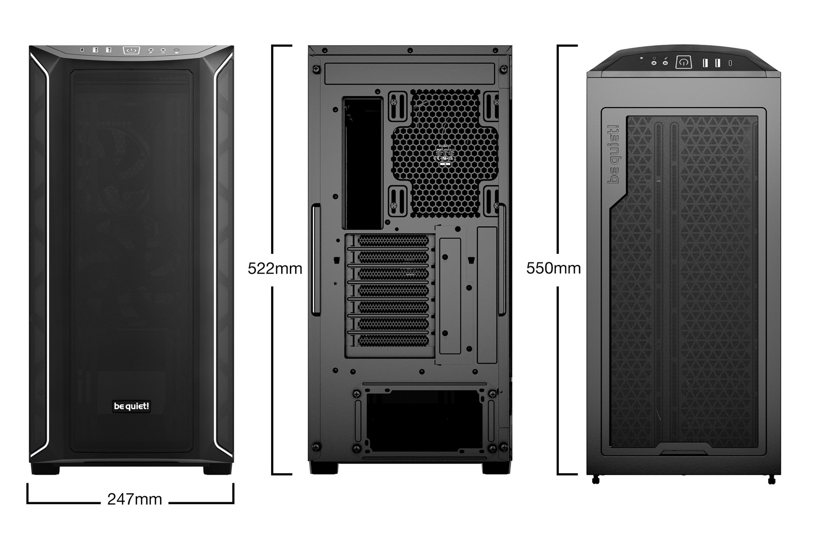 OBUDOWA BE QUIET! SHADOW BASE 800 DX BLACK - obrazek 2