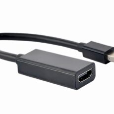 Adapter GEMBIRD A-MDPM-HDMIF-02 (Mini DisplayPort M - HDMI F; 0,15m; kolor czarny)