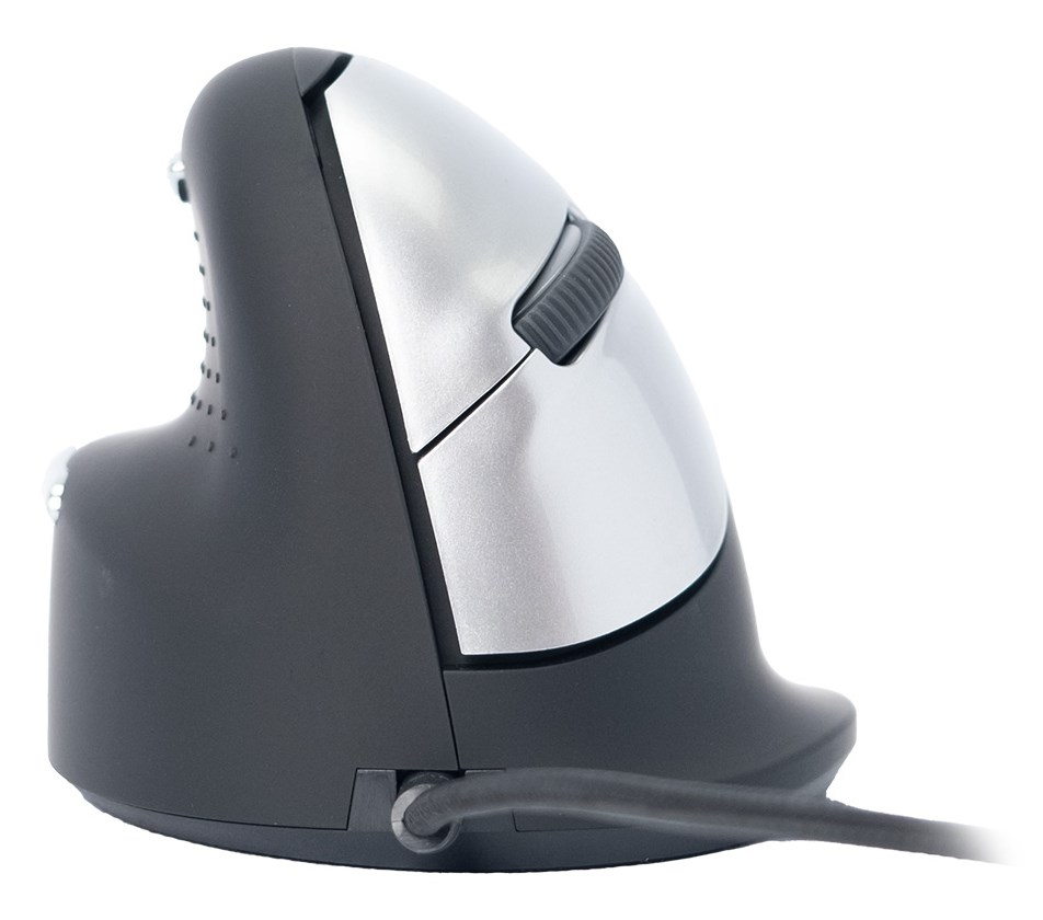 Ergonomiczna mysz R-Go HE leworęczna USB czarna/srebrna - obrazek 2