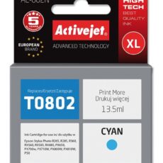 Activejet AE-802N Tusz (zamiennik Epson T0802; Supreme; 13.5 ml; niebieski)