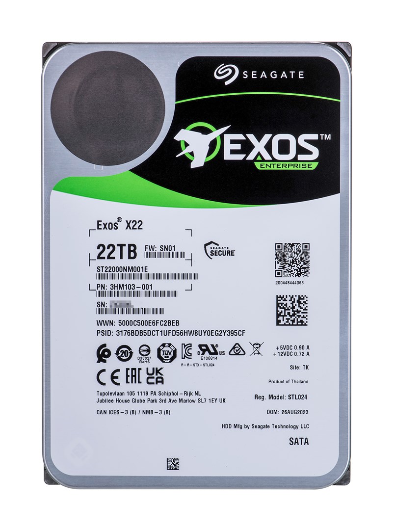 Dysk twardy HDD Seagate Exos 22TB 3,5" SATA ST22000NM001E - obrazek 2